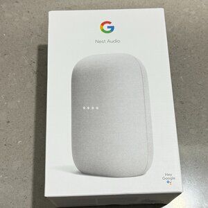 Google Nest Audio Smart Speaker – Chalk / New Open Box